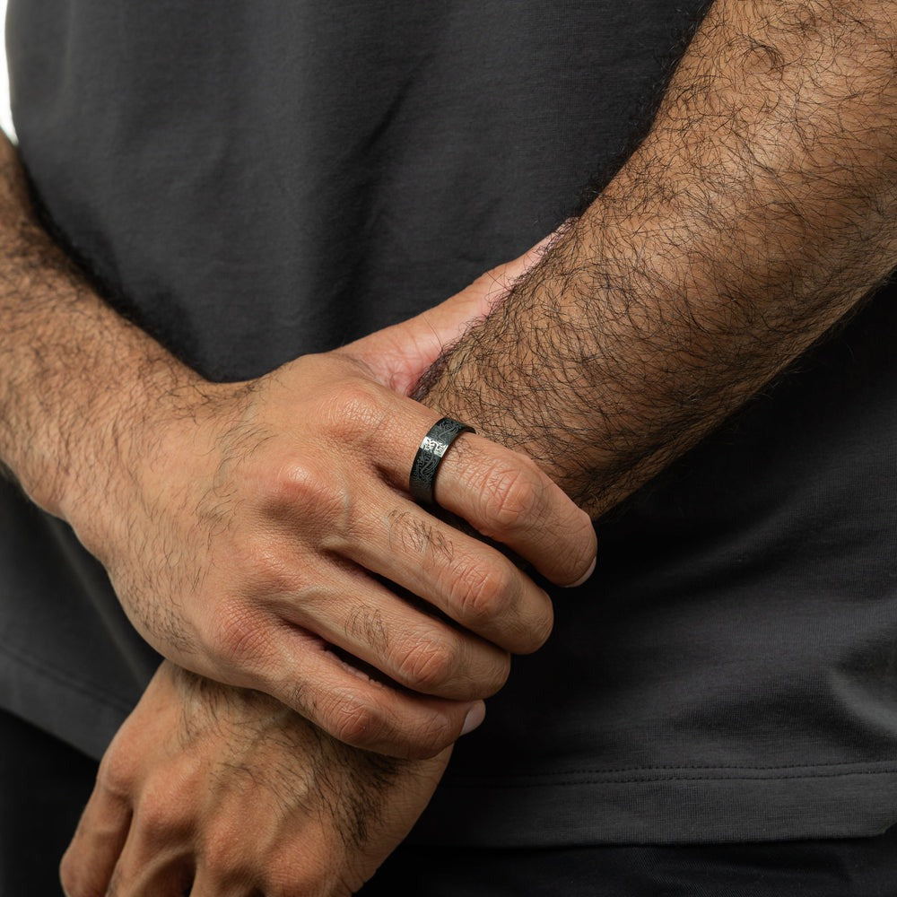 "With Adversity Comes Ease" | Men's Ring