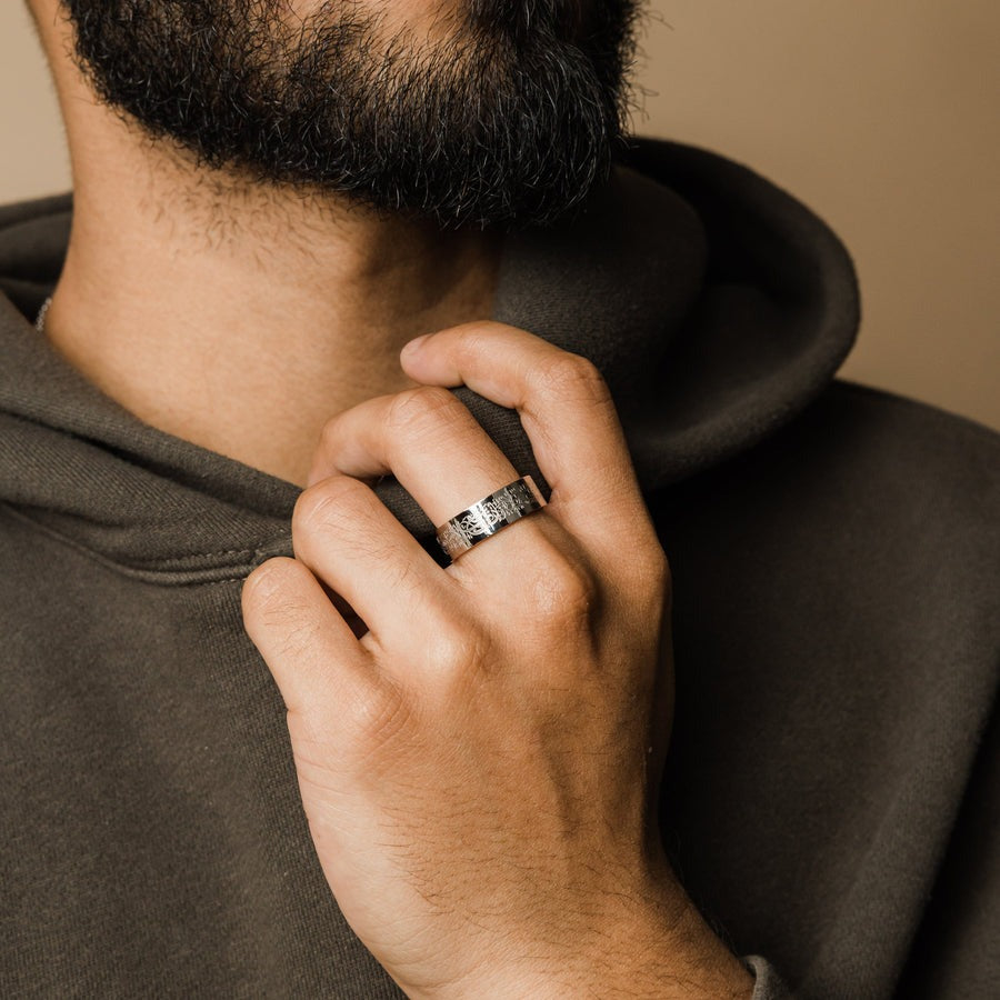 "With Adversity Comes Ease" | Men's Ring