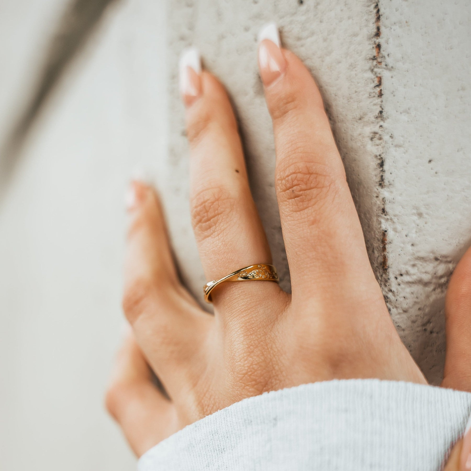 Twisted Spiral Ring