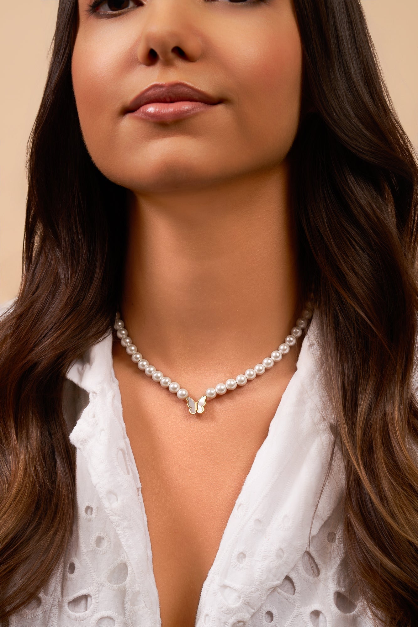 Pearl Butterfly Necklace