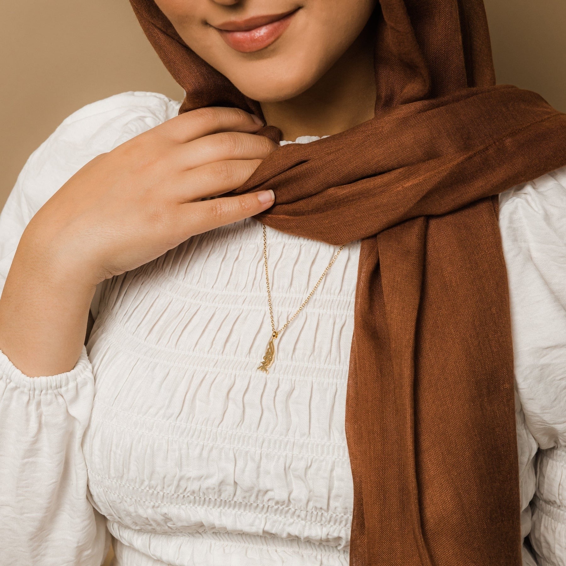 Calligraphy Necklace "Alhamdulillah" V2